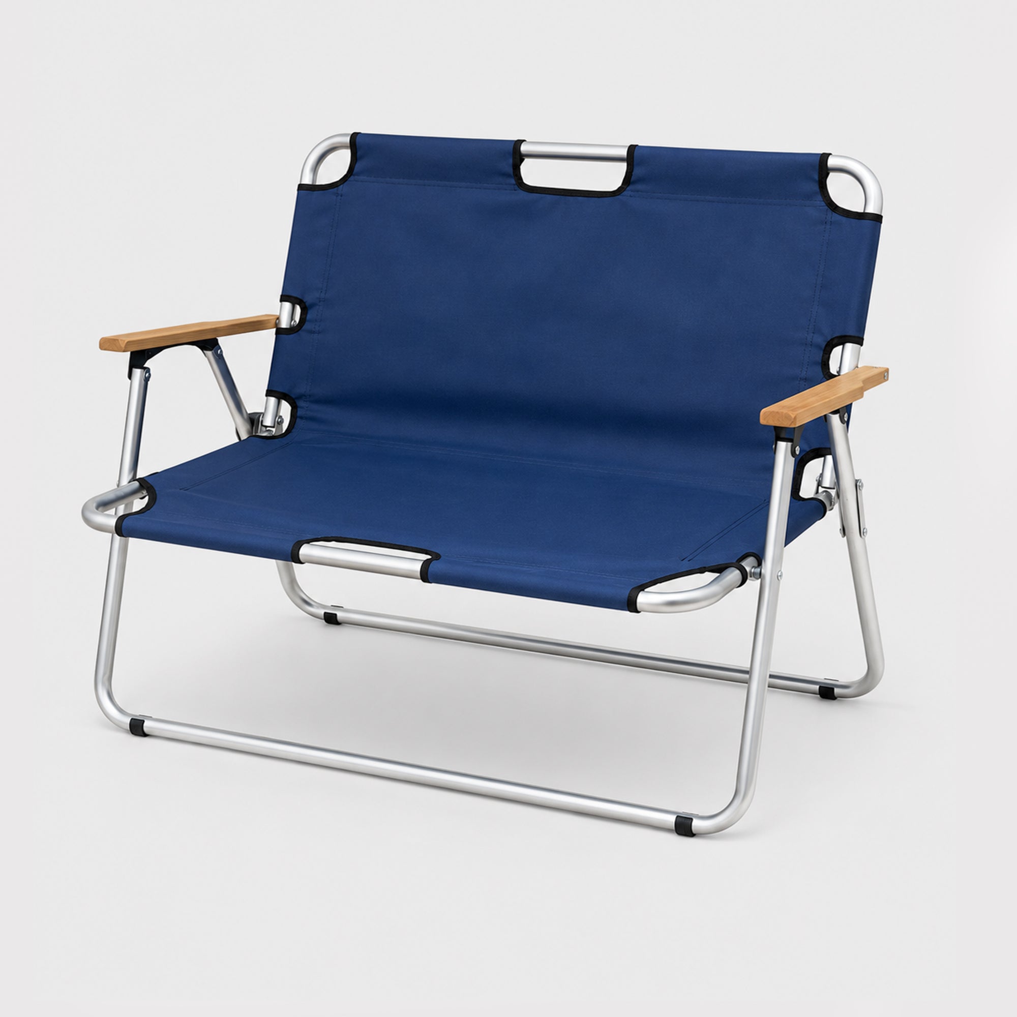 Portable Folding Camping Loveseat Chair with Armrests – Outdoor Beach & Picnic Seating