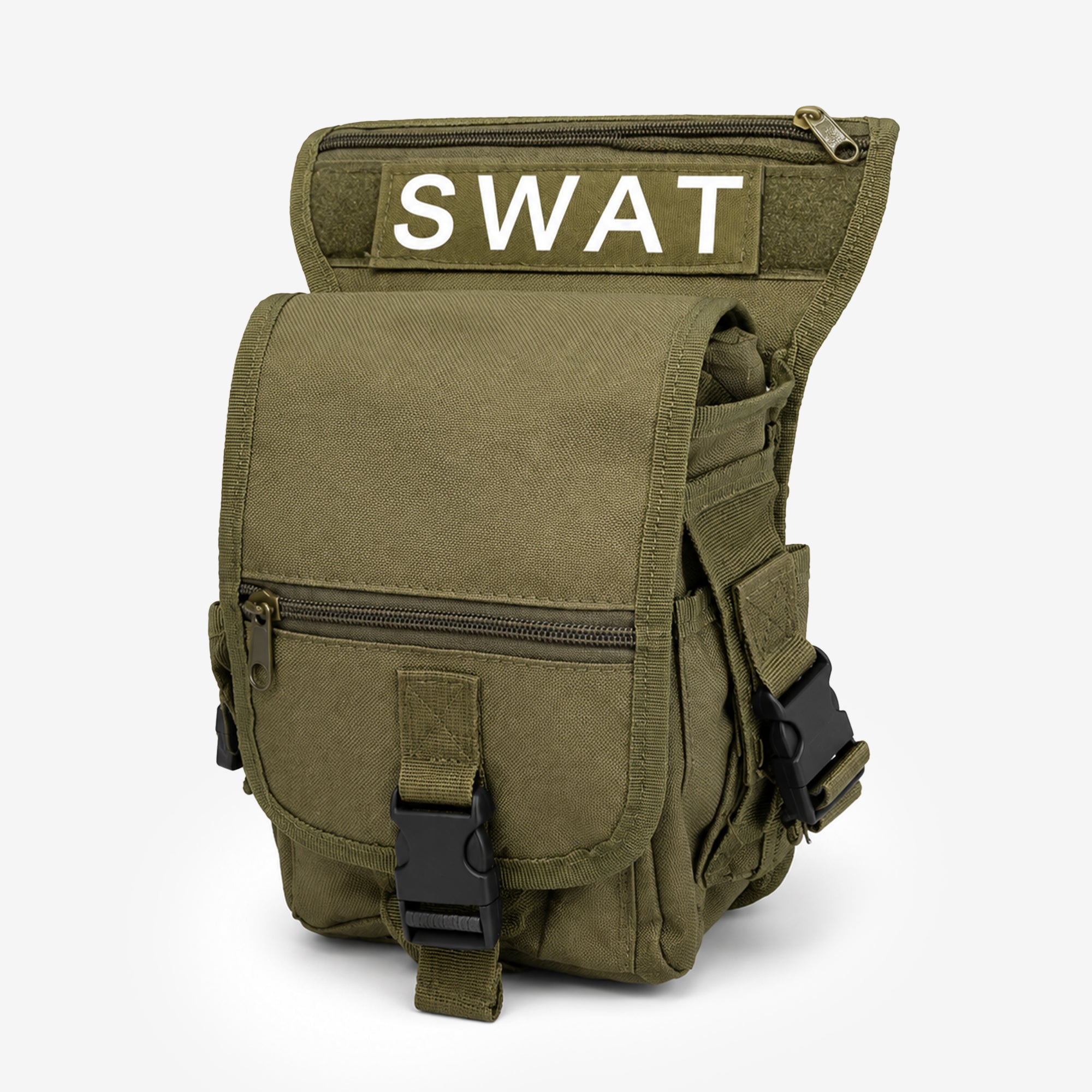 Bisonberg Tactical Sling Bag | Military Style Crossbody Shoulder Bag | Waterproof EDC Utility Bag for Hiking, Camping, Travel & Trekking | Olive Green