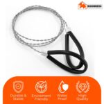 Bisonberg Tree Cutter wire Outdoor Emergency Survival trees cutter String Rope, Cable Chain Saw for Wood, Tree Limbs, PVC Pipe Cutting Tool - stainless steel Wire(1pcs) - Image 4