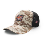 Bisonberg Digital Army Print Trucker Cap Military-Inspired Style with Patriotic Edge