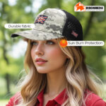 Bisonberg Digital Camo Union Jack Trucker Cap Military-Inspired Style with Patriotic Edge - Image 4