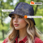 Bisonberg Midnight Camo Satin Bucket Hat Urban Elegance with a Bold Camo Edge - Image 5