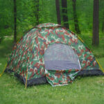 Bisonberg Camouflage Camping Tent for 1 Person | Waterproof Portable Dome Tent for Outdoor, Hiking, Trekking, and Travel | Easy Setup with Carry Bag (Copy)