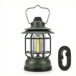 Rechargeable Vintage Camping Lantern – COB LED Outdoor Light