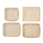 Bisonberg Travel Packing Cubes Set of 4 – Breathable Mesh Organizer Bags for Camping & Travel