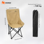 Foldable Camping Chair – Portable Outdoor Travel Seat - Image 5