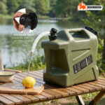 12L Portable Water Container with Spout & Dual Handles – Heavy-Duty Outdoor Water Can (Green) - Image 4