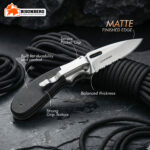 Stainless Steel Folding Pocket Knife – Outdoor Camping & Utility Tool - Image 2