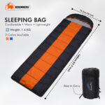Cuitee Fox Adult Sleeping Bag 1.4 kg – Lightweight Warm Camping Bed - Image 2
