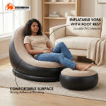 Inflatable Lounge Chair with Ottoman – Comfortable Portable Air Sofa - Image 2