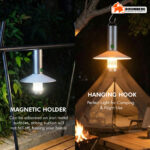 Rechargeable Camping Lamp with Shade – Portable LED Outdoor Light - Image 4