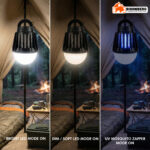 Rechargeable Camping Lantern with Mosquito Killer – 2-in-1 Bug Zapper Light - Image 3