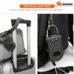 Portable Retractable Cable Lock – 3-Digit Combination Security Lock - Image 3