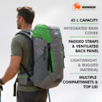 45L Hiking Backpack Waterproof Travel Rucksack – Lightweight Trekking & Camping Bag - Image 6