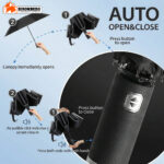 UV Protection Travel Umbrella – Compact Windproof Folding Umbrella - Image 4