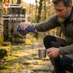 Traditional Canvas Water Bottle – Portable Outdoor Camping Canteen - Image 2