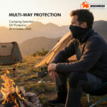 Black Neck Gaiter (Bandana) – Multifunctional Outdoor Face & Head Wrap - Image 5