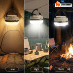 Bisonberg LED Camping Lantern – Portable Hanging Tent Light with 3 Modes (Battery Powered) - Image 3