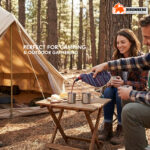 Traditional Canvas Water Bottle – Portable Outdoor Camping Canteen - Image 6