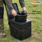 Portable Camping Toilet – Foldable Outdoor Travel Toilet Seat - Image 6