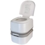 Portable Camping Toilet with Lid – Compact Travel & Outdoor Commode