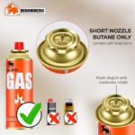 Cloudberry Automatic Camping Gas Torch Blowtorch Welding Flame Gun Food Gun Butane Gun Torch with Butane Gas Canister 225 GM (Flame Gun with 2 Butane Canister) - Image 5