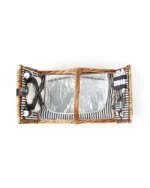 Handwoven Wicker Picnic Basket with Lid & Carry Handle | Rustic Storage & Outdoor Camping Basket - Image 5