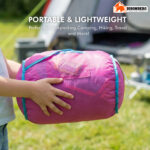 Kids Raccoon Sleeping Bag – Warm & Colorful Camping Sleep Sack - Image 7