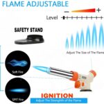 Cloudberry Blow Torch - Best Creme Brulee Torch - Refillable Professional Kitchen Torch with Safety Lock and Adjustable Flame Baking Pastries Desserts - Image 5
