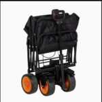 Bisonberg Heavy-Duty Folding Utility Wagon Cart with Adjustable Handle | All-Terrain Wheels | Outdoor Camping, Beach & Garden Trolley - Image 5