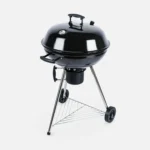 Portable Charcoal BBQ Grill with Lid & Wheels – Outdoor Kettle Barbecue - Image 2