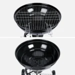 Portable Charcoal BBQ Grill with Lid & Wheels – Outdoor Kettle Barbecue - Image 5