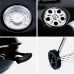 Portable Charcoal BBQ Grill with Lid & Wheels – Outdoor Kettle Barbecue - Image 7