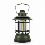 Rechargeable Vintage Camping Lantern – COB LED Outdoor Light
