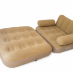 Inflatable Sofa Bed with Cushions – Portable Air Mattress Couch