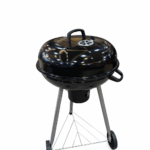 Portable Charcoal BBQ Grill with Lid & Wheels – Outdoor Kettle Barbecue