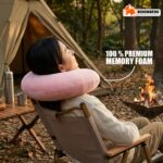 Ergonomic Memory Foam Travel Neck Pillow for Airplane, Car & Office – Soft U-Shape Cervical Support Cushion - Image 4