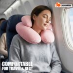 Ergonomic Memory Foam Travel Neck Pillow for Airplane, Car & Office – Soft U-Shape Cervical Support Cushion - Image 5