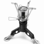 Bisonberg Ultralight Portable Camping Gas Stove – Foldable Backpacking Burner with Stable Tripod Base | Compact Butane/Propane Trekking Stove for Hiking & Outdoor Cooking