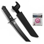 BISONBERG Kitchen Knife/Utility Knives for Kitchen Home & Office Use Ideal for Portable, Travel - Black (Manual) with Mini cooling towel