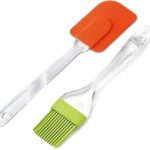 2-Piece Silicone Spatula & Oil Brush Set – Heat Resistant Baking & Cooking Kitchen Tools
