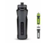Premium Sports Water Bottle | Leakproof Squeeze Bottle | BPA-Free Gym & Cycling Hydration Bottle (Black/Grey)